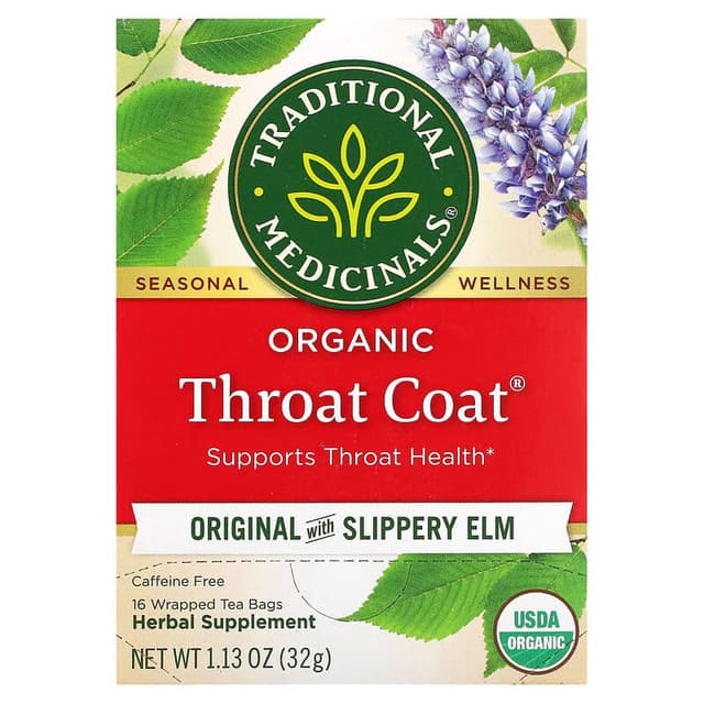 Is it Gelatin free? Traditional Medicinals Organic Throat Coat Tea, 16 Tea