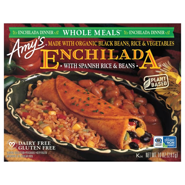 Is it Lactose Free? Amy's Kitchen Enchilada With Spanish Rice & Beans