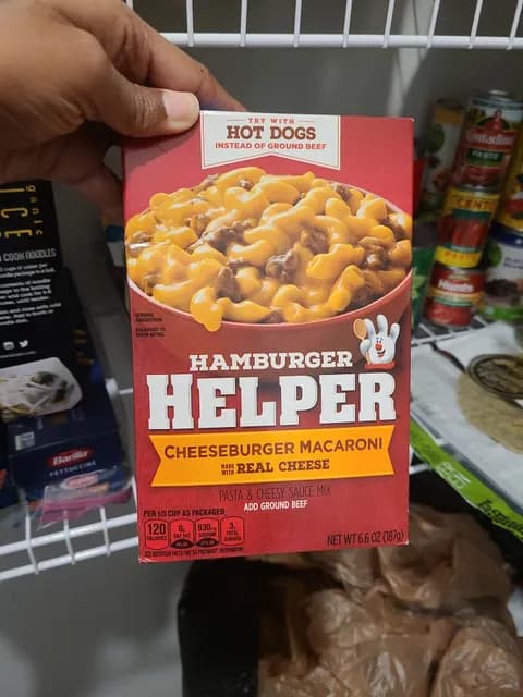 Is it Egg Free? Betty Crocker Hamburger Helper Cheeseburger Macaroni