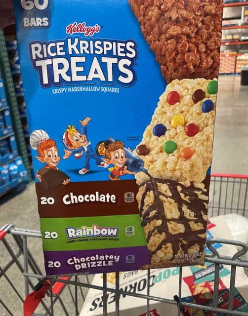 Is it Low Histamine? Kellogg's Rice Krispies Treats - Chocolate, Rainbow, And Chocolatey Drizzle