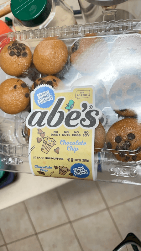 Is it Low Histamine? Abe's Vegan Muffins Vegan Chocolate Chip Cookie Mini Muffins