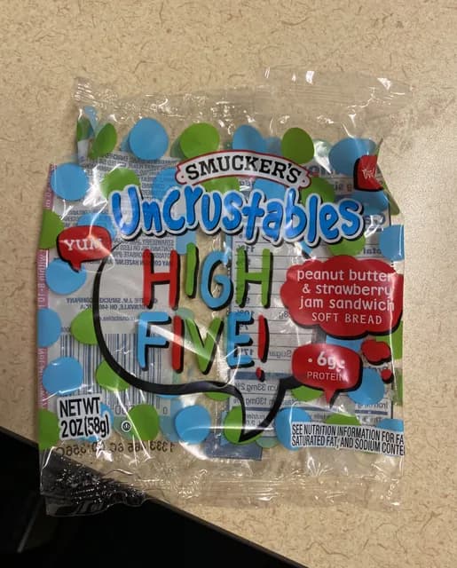 Is it Wheat Free? Smucker's Uncrustables High Five! Peanut Butter & Strawberry Jam Sandwich