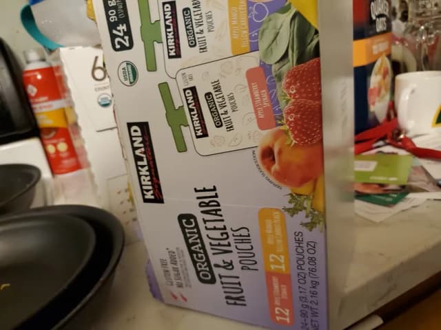 Is it Wheat Free? Kirkland Signature Organic Fruit & Vegetable Pouches Apple Strawberry Spinach And Apple Mango Yellow Carrot Peach