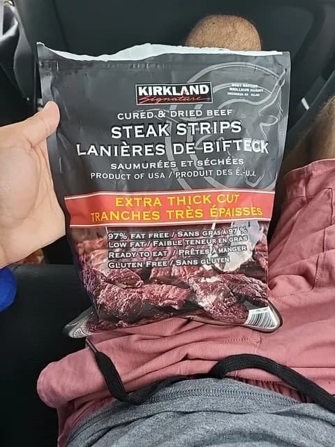 Is it Lactose Free? Kirkland Signature Cured & Dried Beef Steak Strips