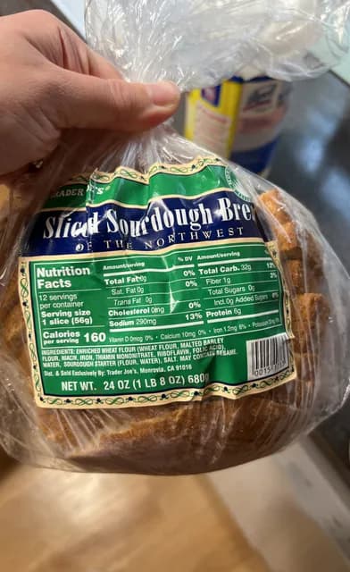 Is it Pescatarian? Trader Joe's Sliced Sourdough Bread Of The Northwest