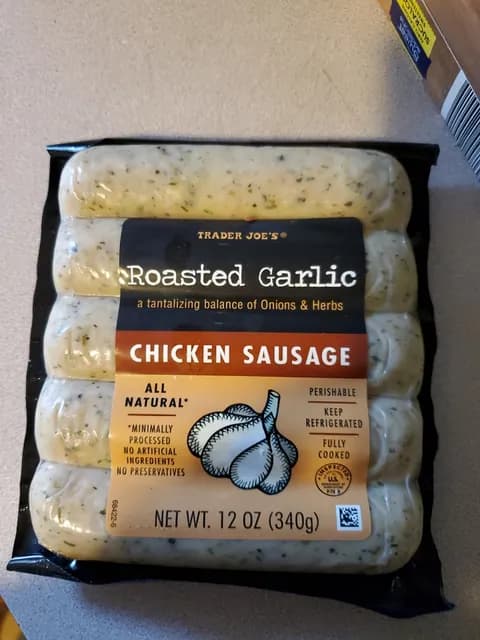 Is it Wheat Free? Trader Joe's Roasted Garlic Chicken Sausage