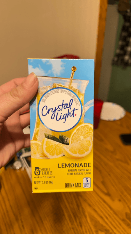 Is it Low FODMAP? Crystal Light Pitcher Packets Lemonade Drink Mix Makes 12 Quarts