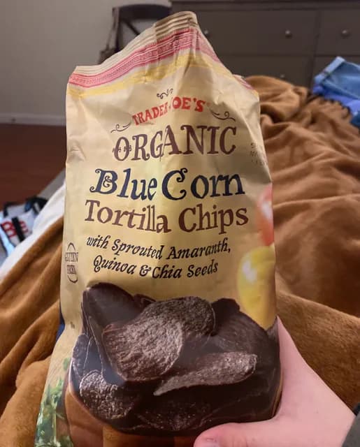 Is it Gelatin free? Trader Joe's Organic Blue Corn Tortilla Chips With Sprouted Amaranth, Quinoa & Chia Seeds