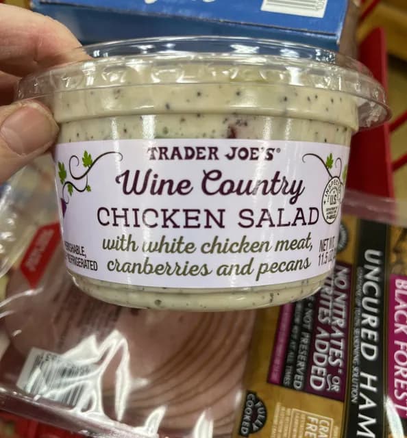 Is it Wheat Free? Trader Joe's Wine Country Chicken Salad With White Chicken Meat, Cranberries And Pecans