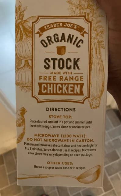 Is it Gelatin free? Trader Joe's Organic Free Range Chicken Stock