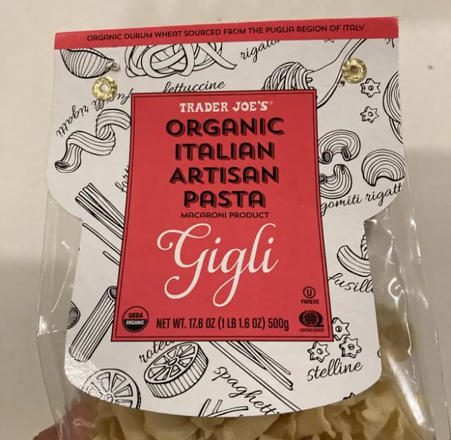 Is it Low Histamine? Trader Joe's Organic Italian Artisan Pasta Gigli