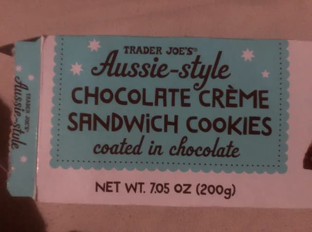 Is it Lactose Free? Trader Joe's Aussie-style Chocolate Creme Sandwich Cookies