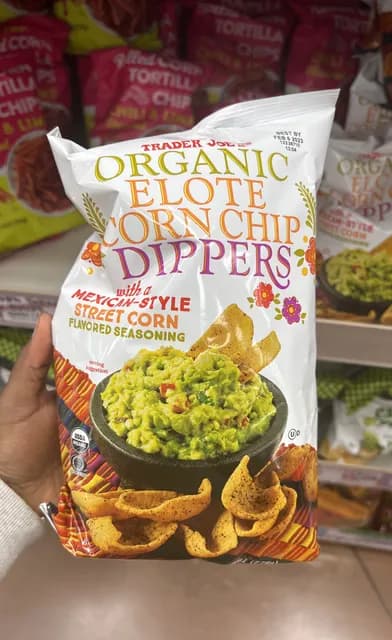 Is it Pescatarian? Trader Joe’s Organic Elote Corn Chip Dippers