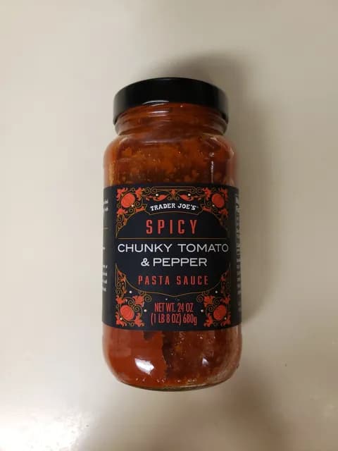 Is it Milk Free? Trader Joe's Spicy Chunky Tomato & Pepper Pasta Sauce