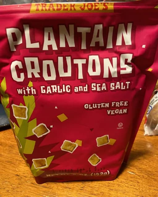 Is it Gelatin free? Trader Joe's Plantain Croutons With Garlic And Sea Salt