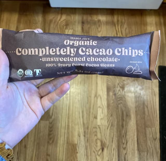 Is it Gelatin free? Trader Joe's Organic Completely Cacao Chips Unsweetened Chocolate