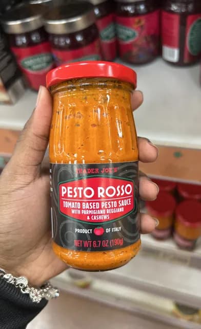 Is it Lactose Free? Trader Joe's Pesto Rosso With Parmigiano Reggiano & Cashews