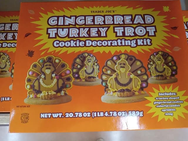 Is it Lactose Free? Trader Joe's Gingerbread Turkey Trot Cookie Decorating Kit