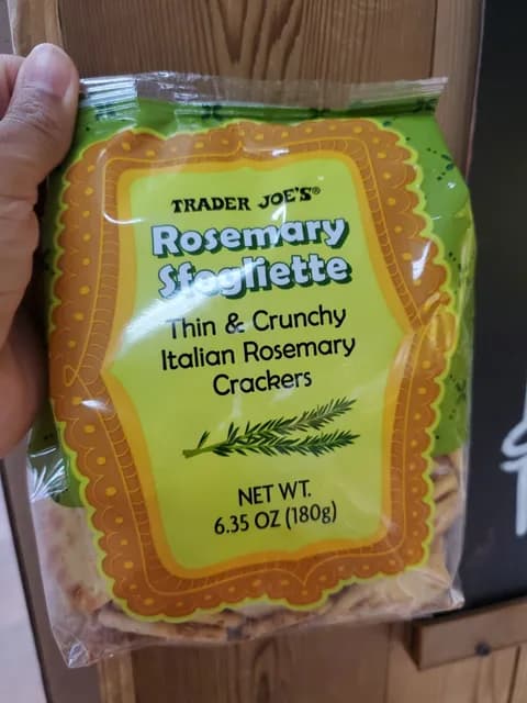 Is it Lactose Free? Trader Joe's Rosemary Sfogliette Thin & Crunchy Italian Rosemary Crackers