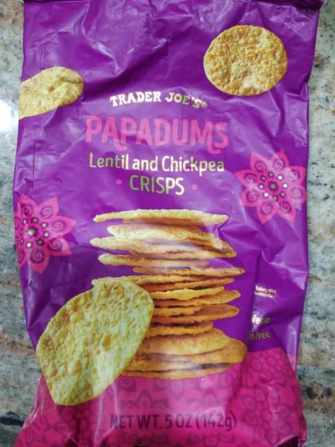 Is it Low Histamine? Trader Joe's Papadums Lentil And Chickpea Crisps