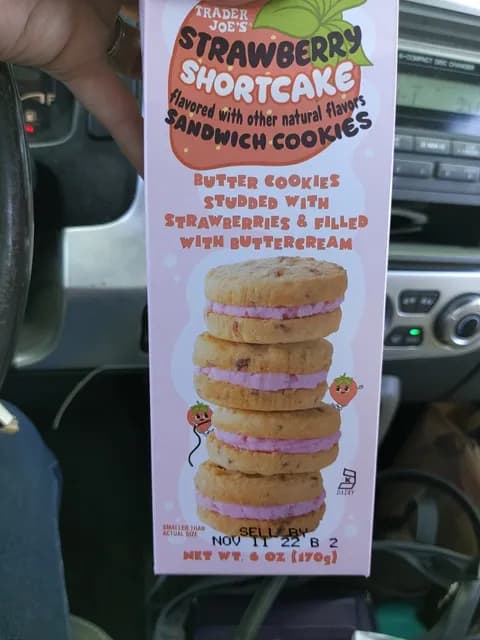 Is it Lactose Free? Trader Joe's Strawberry Shortcake Sandwich Cookies