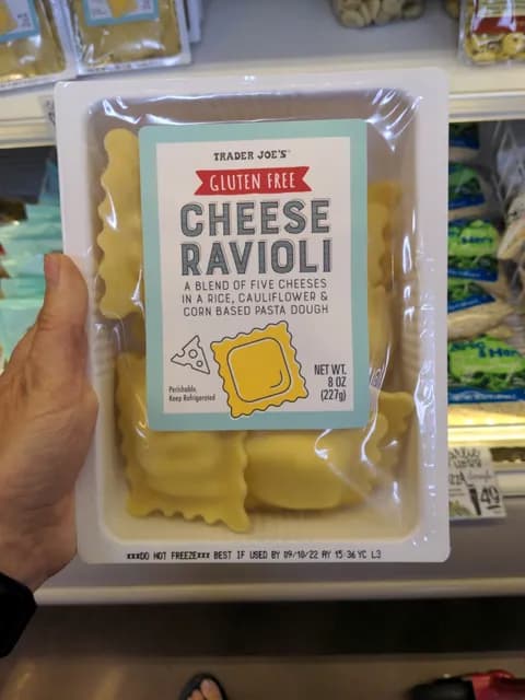 Is it Lactose Free? Trader Joe's Gluten Free Cheese Ravioli