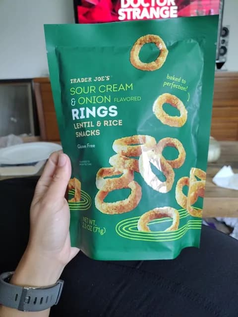 Is it Lactose Free? Trader Joe's Sour Cream & Onion Rings Lentil & Rice Snacks