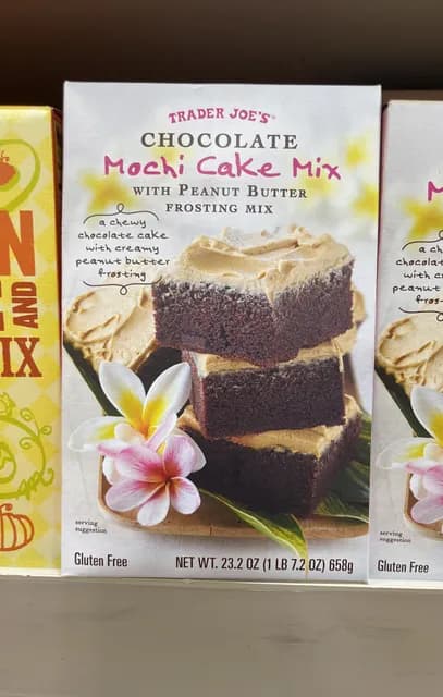 Is it Gelatin free? Trader Joe's Chocolate Mochi Cake Mix With Peanut Butter Frosting Mix