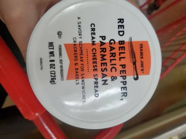 Is it Milk Free? Trader Joe’s Red Bell Pepper, Garlic & Parmesan Cream Cheese Spread