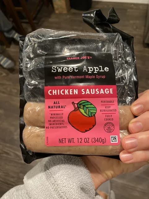 Is it Wheat Free? Trader Joe's Sweet Apple With Pure Vermont Maple Syrup Chicken Sausage