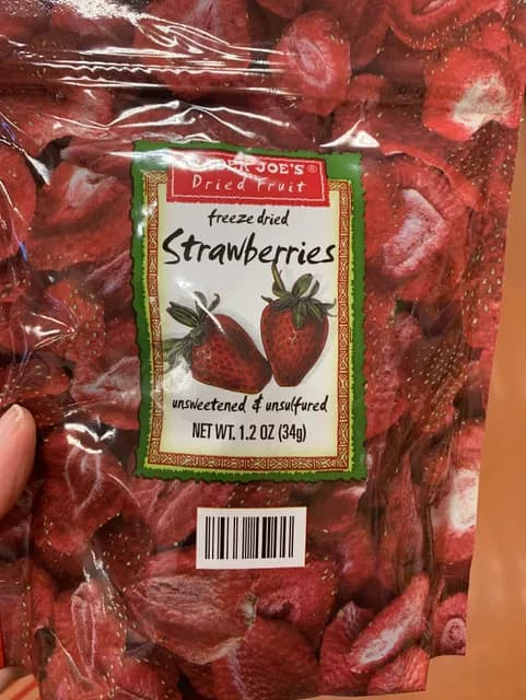 Is it Low Histamine? Trader Joe’s Unsweetened & Unsulfured Freeze Dried Strawberries