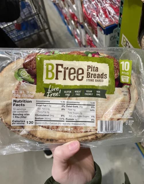 Is it Low Histamine? Bfree Stone Baked Pita Breads