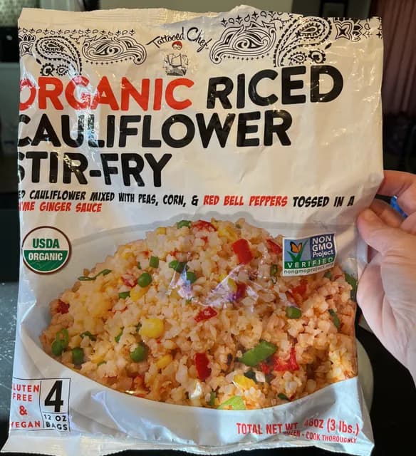 Is it Wheat Free? Tattooed Chef Organic Riced Cauliflower Stir-fry