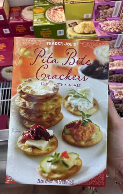 Is it Pescatarian? Trader Joe's Pita Bite Crackers Baked With Sea Salt