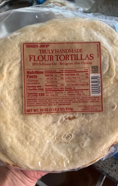 Is it Wheat Free? Trader Joe's Truly Handmade Flour Tortillas