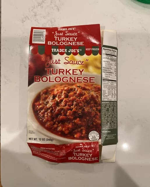 Is it Low Histamine? Trader Joe's Just Sauce Turkey Bolognese