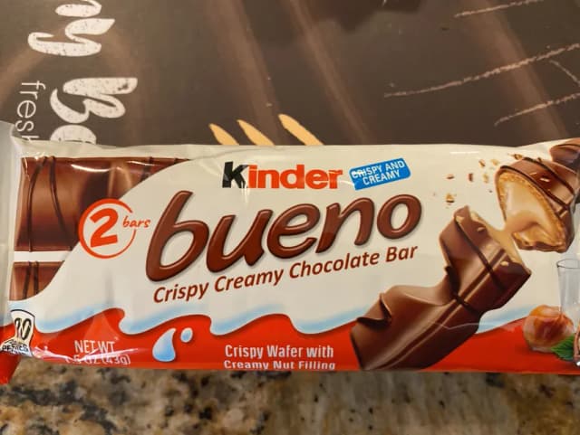 Is it Gelatin free? Kinder Bueno Crispy Creamy Chocolate Bar