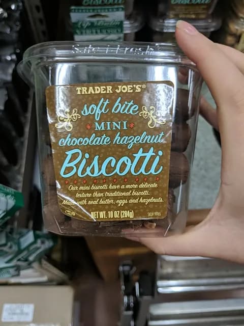 Is it Lactose Free? Trader Joe's Soft Bite Mini Chocolate Hazelnut Biscotti