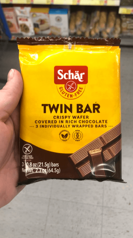 Is it Vegetarian? Schar Gluten Free Twin Bar, Chocolate Covered Crispy Wafer