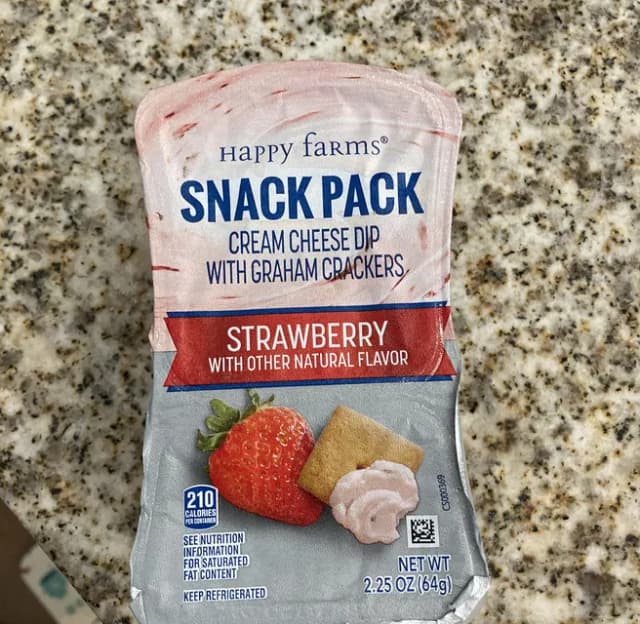 Is it Wheat Free? Happy Farms Snack Pack Strawberry Cream Cheese Dip With Graham Crackers