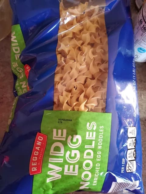 Is it Gelatin free? Reggano Wide Egg Noodles