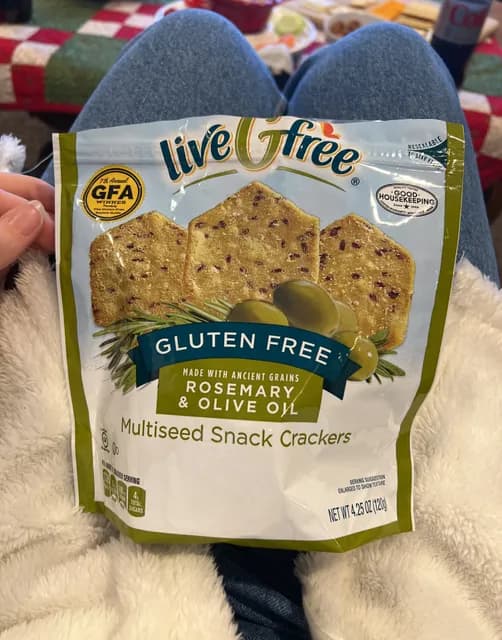 Is it Gelatin free? Livegfree Gluten Free Rosemary & Olive Oil Multiseed Snack Crackers