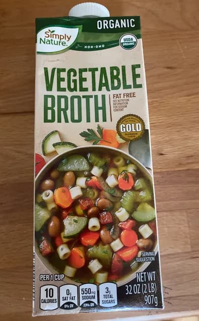 Is it Low Histamine? Simply Nature Organic Non-gmo Vegetable Broth Fat Free