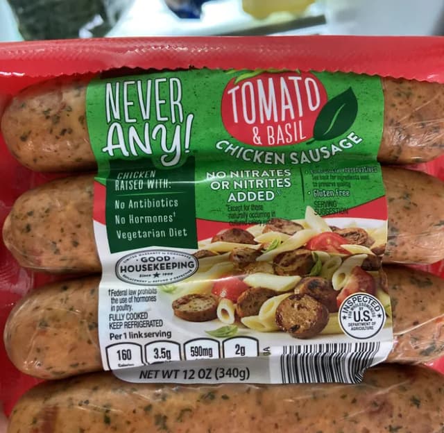 Is it Low Histamine? Never Any! Tomato & Basil Chicken Sausage