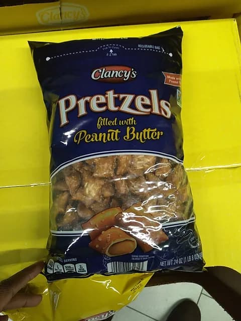 Is it Pescatarian? Clancy's Pretzels Filled With Peanut Butter