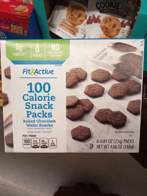 Is it Low Histamine? Fit&active 100 Calorie Snack Packs Baked Chocolate Wafer Snacks