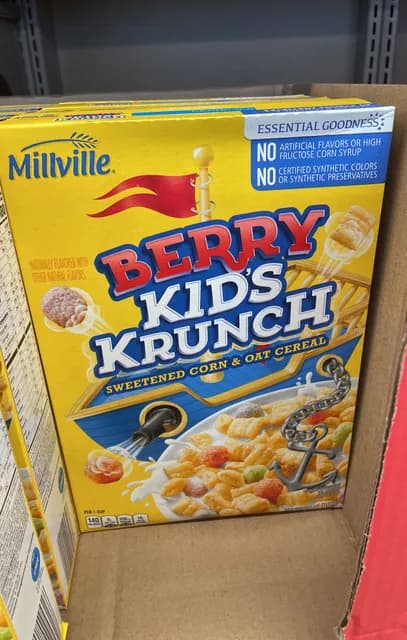 Is it Paleo? Millville Berry Kid's Krunch Sweetened Corn & Oat Cereal