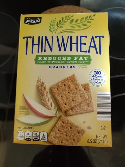 Is it Wheat Free? Savoritz Thin Wheat Reduced Fat Crackers