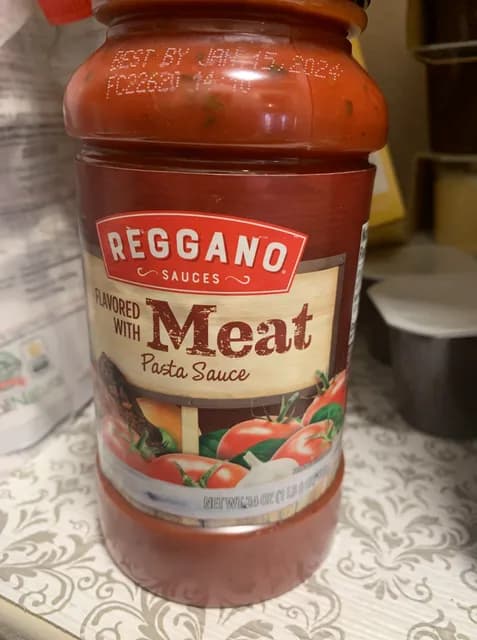 Is it Gelatin free? Reggano Flavored With Meat Pasta Sauce