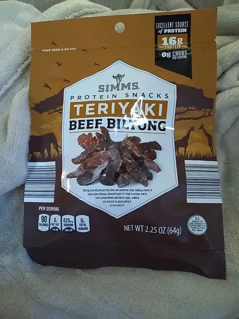 Is it Low Histamine? Simms Protein Snacks Teriyaki Beef Biltong